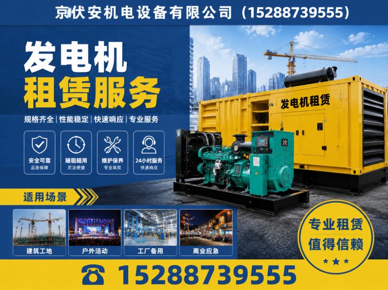 三门峡静音发电车租赁展示图